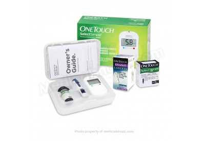 ONE TOUCH SELECT SIMPLE KIT + SELECT STRIPS 25's + ULTRASOFT LANCETS 25's